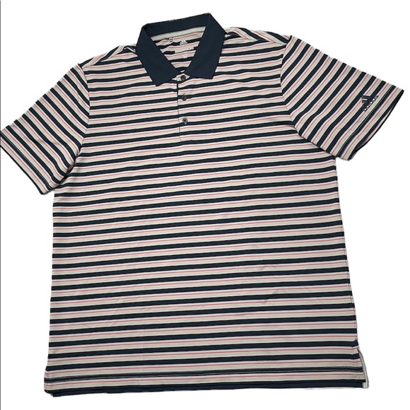 Adidas stripe Golf polo Large - Picture 1 of 4